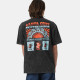 SANTA CRUZ, Vtg screaming connect t-shirt, Black acid wash