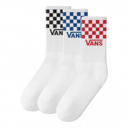 VANS, Classic check crew checkerboard, White