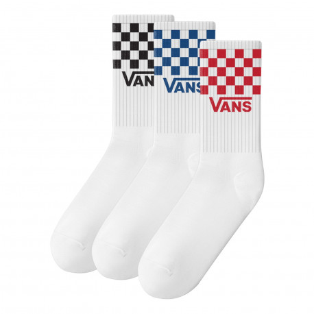 Classic check crew checkerboard - White