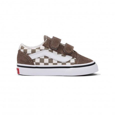 Old skool v color theory checkerboard - Walnut