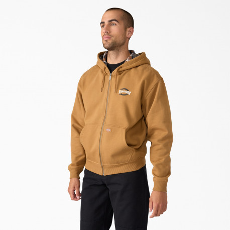 Thrasher x dickies zip through - Brown duck