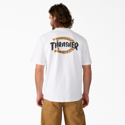 DICKIES, Thrasher x dickies tee ss graphic, White
