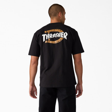 Thrasher x dickies tee ss graphic - Black