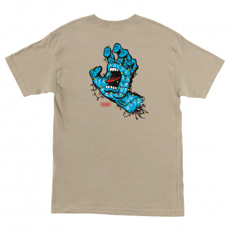 T-shirt st screaming lights ss - Sand