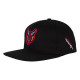 SANTA CRUZ, Cap st hellfire club snapback structured, Black