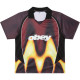 OBEY, Obey blurred soccer jersey, Burnt red
