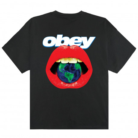 Obey lips - Vintage black