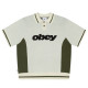 OBEY, Obey sport polo sweater, Unbleached multi