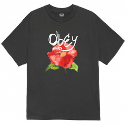 OBEY, Obey watercolor poppy, Vintage black