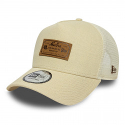 NEW ERA, Denim leather patch trucker newera, Cam