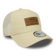 NEW ERA, Denim leather patch trucker newera, Cam