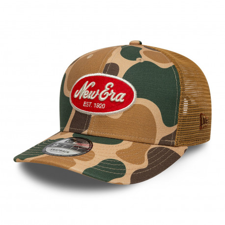 Duck camo 9fifty trucker newera - Wht
