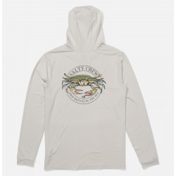 SALTY CREW, Jimmy hooded sunshirt, Athletic heather