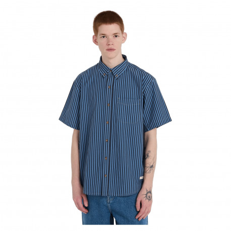Regular button down - Riviera/offblack