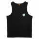 SANTA CRUZ, Partial dot vest, Black/mint