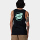 SANTA CRUZ, Partial dot vest, Black/mint