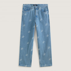VANS, Check-5 baggy denimarmarked pants, Stonewash/blue