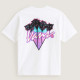 VANS, Palm drive ss tee, White