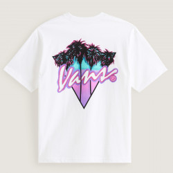 VANS, Palm drive ss tee, White