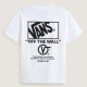 VANS, Stacked hi ss tee, White