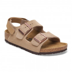 BIRKENSTOCK, Milano as kids suede leather, Taupe