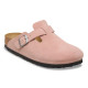 BIRKENSTOCK, Boston suede leather, Pink clay