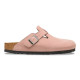 BIRKENSTOCK, Boston suede leather, Pink clay