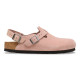 BIRKENSTOCK, Tokio suede leather, Pink clay