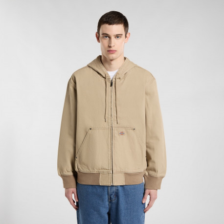 Unlined canvas hooded bom - Desert sand