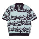 HUF, Polo fantasies knit ss top, Light blue