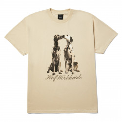 HUF, T-shirt dogged ss, Bleach