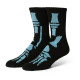 HUF, Socks out for the season crew, Black