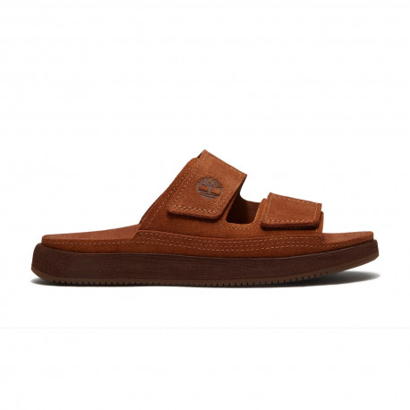Casco cove slide sandal - Medium brown suede