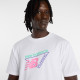 NEW BALANCE, Classic tri-logo t-shirt, White