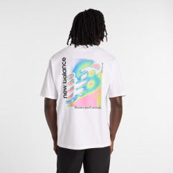 NEW BALANCE, Classic tri-logo heat map t-shirt, White