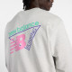 NEW BALANCE, Classic tri-logo french terry crew, Ash heather