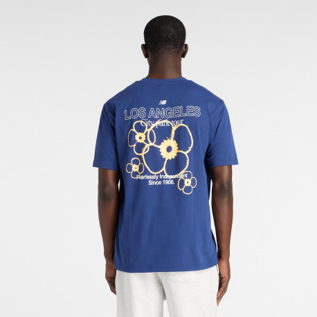 La city run t-shirt - Blue oyster