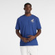 NEW BALANCE, La city run t-shirt, Blue oyster