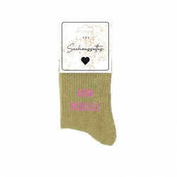 LES SACHOUSSETTES, Mini rebelle, Kaki clair paillette