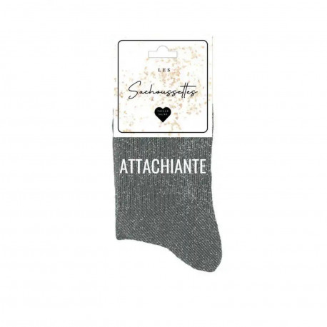 Attachiante - Gris paillettes