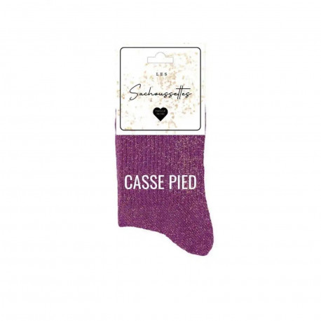 Casse pied - Violet paillettes