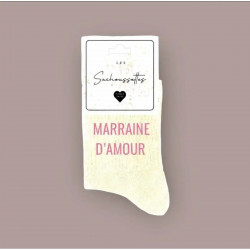 LES SACHOUSSETTES, Marraine d'amour, Beige clair paillettes