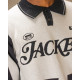 JACKER, Deal polo knit beige, White