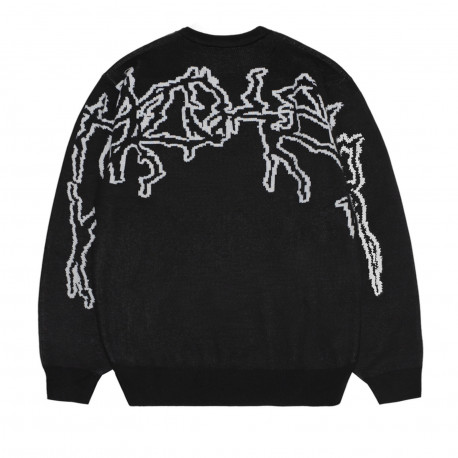 Skeleton knit crewneck - Black