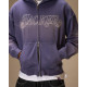 JACKER, Rough garment dyed premium zip blue, Purple