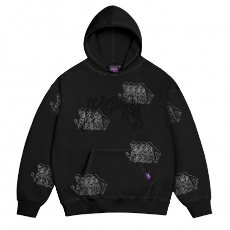 Skeleton garment dyed - Black