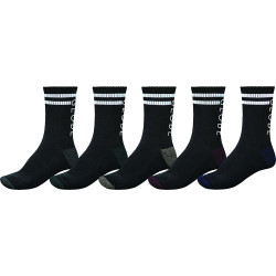 GLOBE, Carter crew sock 5 pack, Black/assorted