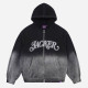 JACKER, Curve logo gradient washed, Black