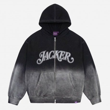 Curve logo gradient washed - Black
