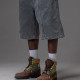 JACKER, Classic 3 stripes baggy short, Grey
